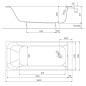 Kolo Rekord - Baignoire 1600x700 mm, blanc XWP1660000 Kolo Rekord - Baignoire 1600x700 mm, blanc XWP1660000