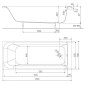Kolo Rekord - Baignoire 1700x700 mm, blanc XWP1670000 Kolo Rekord - Baignoire 1700x700 mm, blanc XWP1670000