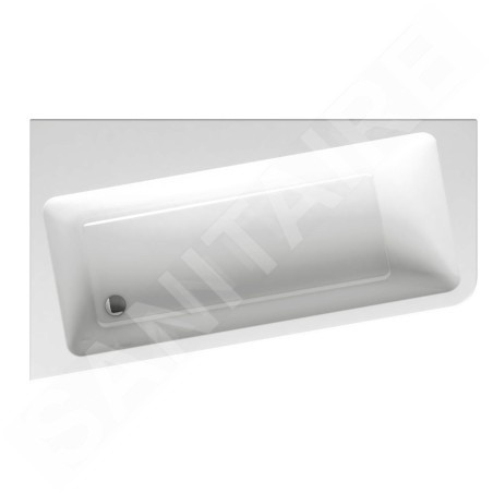 Ravak 10° - Baignoire asymétrique 160 L, 1600x950 mm, gauche, blanc C831000000