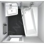Ravak 10° - Baignoire asymétrique 160 L, 1600x950 mm, gauche, blanc C831000000 Ravak 10° - Baignoire asymétrique 160 L, 1600x950 mm, gauche, blanc C831000000