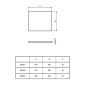 Ideal Standard Simplicity - Panneau latéral de recouvrement pour baignoire 800 mm, blanc W005301