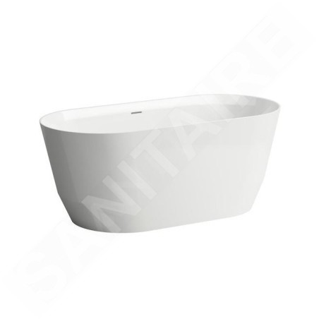Laufen Pro - Baignoire ilôt 1500x700x590 mm, avec bonde, blanc H2439520000001