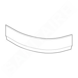 Geberit Selnova - Panneau frontal pour baignoire d'angle gauche Selnova, 1600 mm, blanc 554.874.01.1