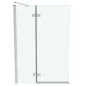 Ideal Standard i.Life - Paroi de baignoire, deux battants, 1000 mm, gauche, silver bright / verre clair T4887EO