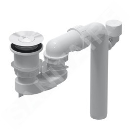 Villeroy & Boch Accessoires - Garniture de vidage et trop-plein pour baignoire, ViFlow, blanc alpin U90953001