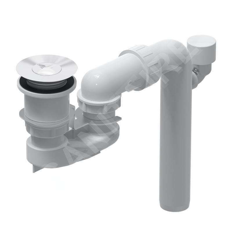 Villeroy & Boch Accessoires - Garniture de vidage et trop-plein pour baignoire, ViFlow, blanc alpin U90953001