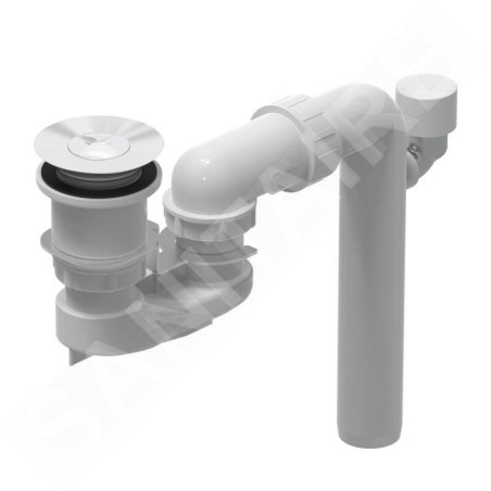 Villeroy & Boch Accessoires - Garniture de vidage et trop-plein pour baignoire, ViFlow, blanc alpin U90953001