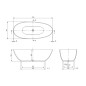 Villeroy & Boch Antao - Baignoire en îlot 170x75 cm, blanc alpin UBQ170TAO7V-01 Villeroy & Boch Antao - Baignoire en îlot 170x75 cm, blanc alpin UBQ170TAO7V-01