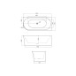 kielle Idolio - Baignoire d'angle îlot 170x80 cm, droite, blanc 1122453R0 kielle Idolio - Baignoire d'angle îlot 170x80 cm, droite, blanc 1122453R0