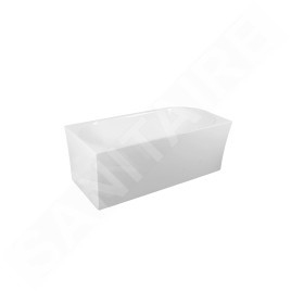 kielle Idolio - Baignoire d'angle îlot 170x80 cm, droite, blanc 1122453R0