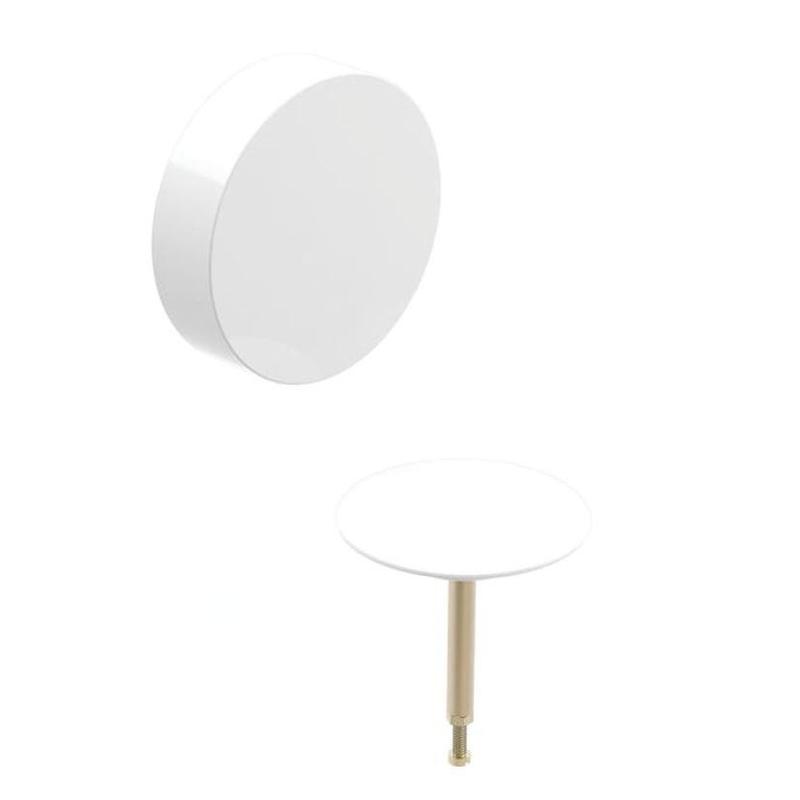 Geberit Accessoires - Kit de finition pour vidage de baignoire, avec commande rotative, d52, blanc alpin 150.281.11.1