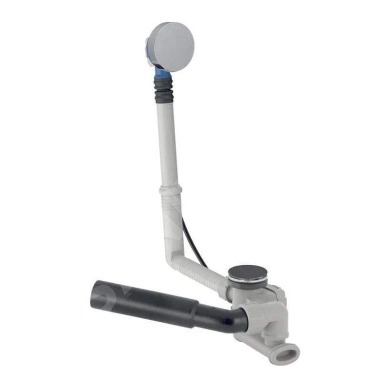 Geberit Accessoires - Garniture de vidage et de trop-plein pour baignoire, longueur 26 cm, chrome brillant 150.530.21.6