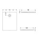 Geberit - Receveur de douche 90x120 cm, blanc 550.327.00.1