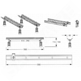 Ideal Standard Accessoires - Set de montage pour l’installation d'une baignoire K727467