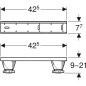 Geberit Accessoires - Set de pieds et traverses pour baignoire d'acrylate sanitaire 554.910.00.1