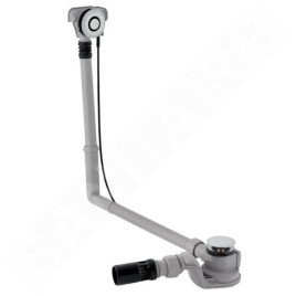 Geberit Accessoires - Garniture de vidage et de trop-plein pour baignoire, PushControl, longueur 500 mm, chrome 150.751.21.6