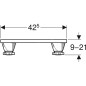 Geberit Accessoires - Set de pieds pour baignoire d'acrylate sanitaire 554.911.00.1