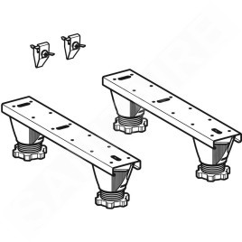 Geberit Accessoires - Set de pieds pour baignoire d'acrylate sanitaire 554.911.00.1