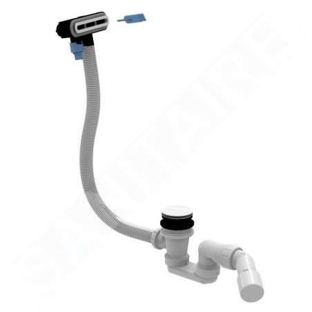 Villeroy & Boch Accessoires - Garniture de vidage et trop-plein pour baignoire, Push-Open, blanc alpin U90959001