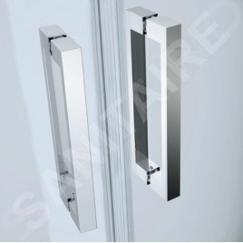 Cersanit Moduo - Porte de douche 80x198 cm, gauche, chrome/verre clair S162-003