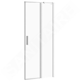 Cersanit Moduo - Porte de douche 80x198 cm, droite, chrome/verre clair S162-004