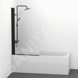 Ideal Standard Connect 2 - Pare-baignoire 800x1400 mm, noir / verre clair T9923V3