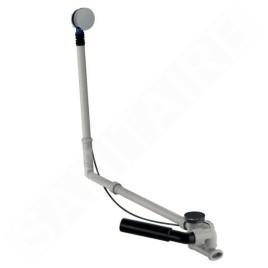 Geberit Accessoires - Garniture de vidage et de trop-plein pour baignoire, longueur 730 mm, kit pour assemblage, chrome