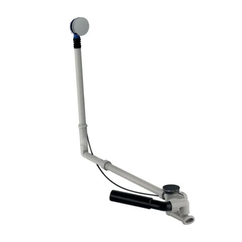 Geberit Accessoires - Garniture de vidage et de trop-plein pour baignoire, longueur 730 mm, kit pour assemblage, chrome