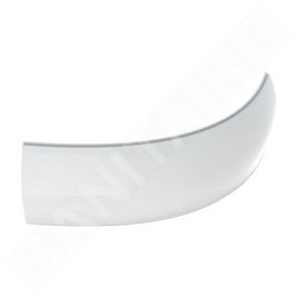 Geberit Selnova - Panneau frontal pour baignoire d'angle, 1350 mm, blanc 554.887.01.1
