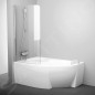 Ravak Chrome - Paroi de baignoire monobloc CVSK1 Rosa, gauche, 1000x1500 mm, aluminium brillant/verre transparent 7QLS0C00Y1 Ravak Chrome - Paroi de baignoire monobloc CVSK1 Rosa, gauche, 1000x1500 mm, aluminium brillant/verre transparent 7QLS0C00Y1