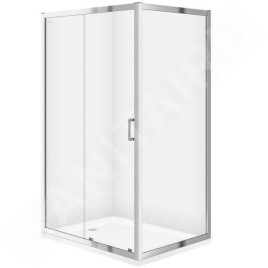 Cersanit Zip - Cabine de douche 79x99 cm, chrome/verre clair S154-003