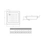 Aqualine Receveurs - Receveur de douche émaillé, 700x700x120 mm, blanc PD70X70 Aqualine Receveurs - Receveur de douche émaillé, 700x700x120 mm, blanc PD70X70