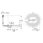 Geberit Accessoires - Garniture de vidage et de trop-plein pour baignoire, longueur 260 mm, chrome 150.017.00.6