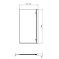 Ideal Standard i.Life - Paroi de baignoire 815 mm, droite, silver bright / verre clair T4884EO