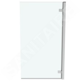 Ideal Standard i.Life - Paroi de baignoire 815 mm, droite, silver bright / verre clair T4884EO