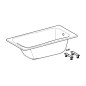 Geberit Selnova - Baignoire 1600x700x428 mm, blanc 554.282.01.1