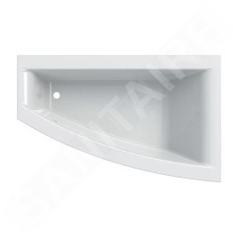 Geberit Selnova Square - Baignoire asymétrique 1700x1050x470 mm, droite, blanc 554.291.01.1