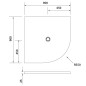 Polysan Flexia - Receveur de douche, 900x900 mm, possibilité de modifier les dimensions, blanc 91181 Polysan Flexia - Receveur de douche, 900x900 mm, possibilité de modifier les dimensions, blanc 91181