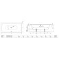 Bette Lux - Baignoire encastrable 1900x900 mm, blanc 3442-000