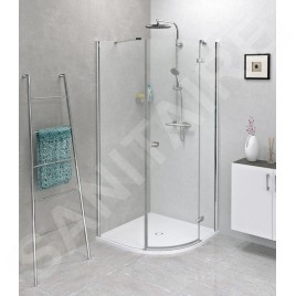 Polysan Flexia - Receveur de douche, 900x900 mm, possibilité de modifier les dimensions, blanc 91181