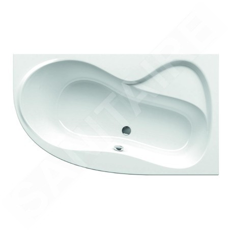 Ravak Rosa 95 - Baignoire asymétrique 95 R, 1500x950 mm, droite, blanche C561000000