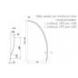 Ravak Panneaux de bain - Face avant pour baignoire Avocado 1600 mm, droite, blanc CZI1000A00