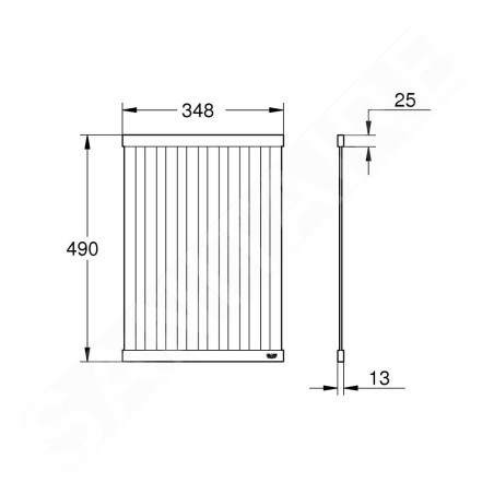 Grohe Accessoires - Grille d'égouttage 49x35 cm, Cool Sunrise brossé 40854GN0