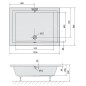 Polysan Deep - Receveur de douche profond, 1200x900x260 mm, blanc 72383 Polysan Deep - Receveur de douche profond, 1200x900x260 mm, blanc 72383