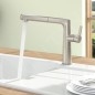 Villeroy & Boch Sorano - Mitigeur d'évier avec bec extractible, inox 926900LC