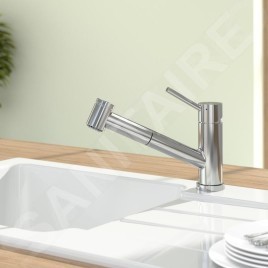 Villeroy & Boch Como - Mitigeur d'évier avec douchette extractible, inox poli 927200LE