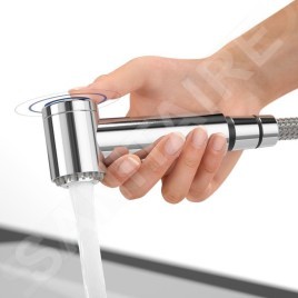 Villeroy & Boch Como - Mitigeur d'évier avec douchette extractible, inox poli 927200LE