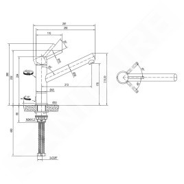 Villeroy & Boch Como - Mitigeur d'évier, inox 927500LC