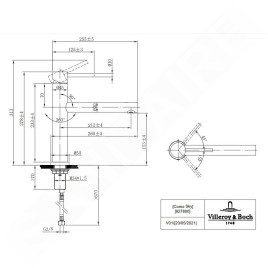 Villeroy & Boch Como - Mitigeur d'évier, inox 927800LC
