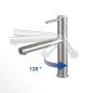Villeroy & Boch Como - Mitigeur d'évier avec bec extractible, inox 927900LC